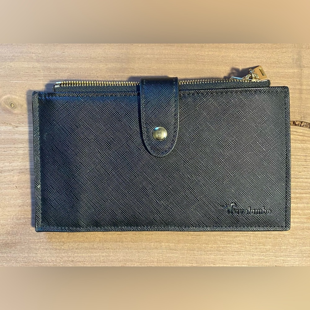 Travelambo Black Leather Wallet